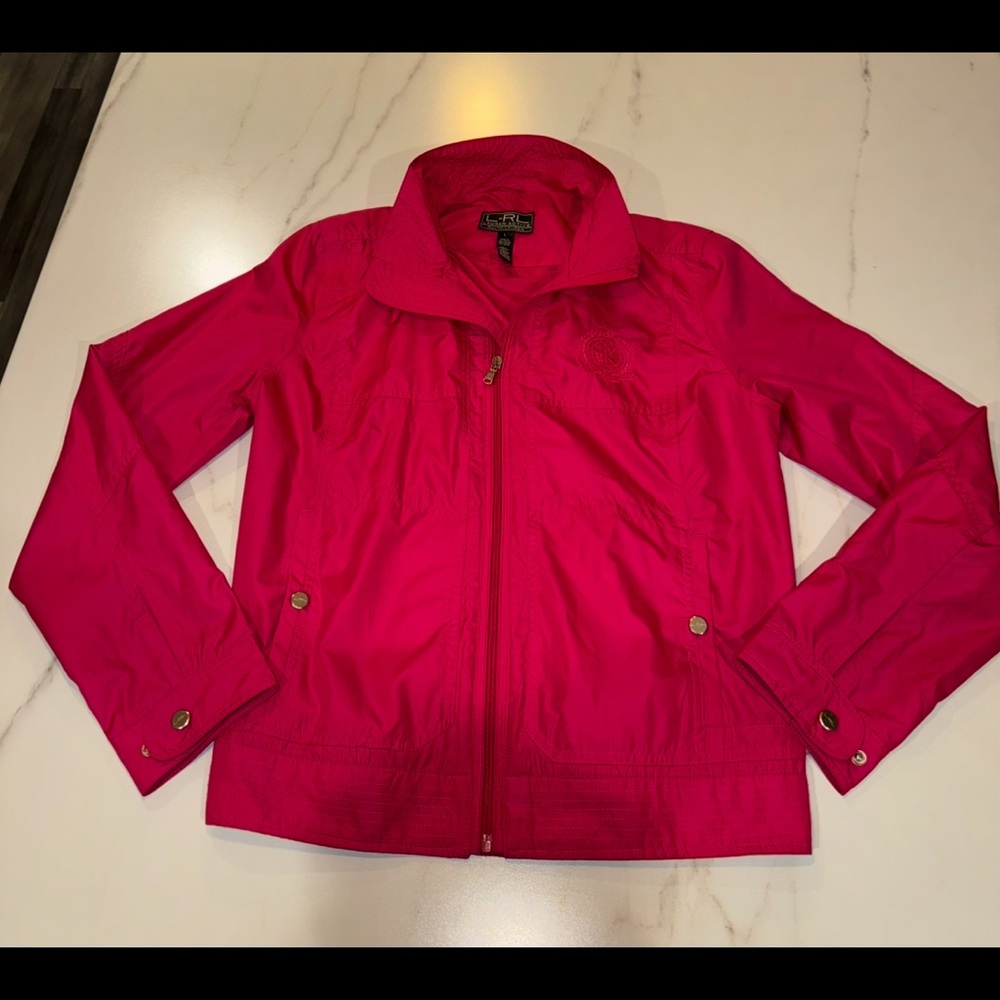 Ralph Lauren active Vibrant Pink Jacket,size large